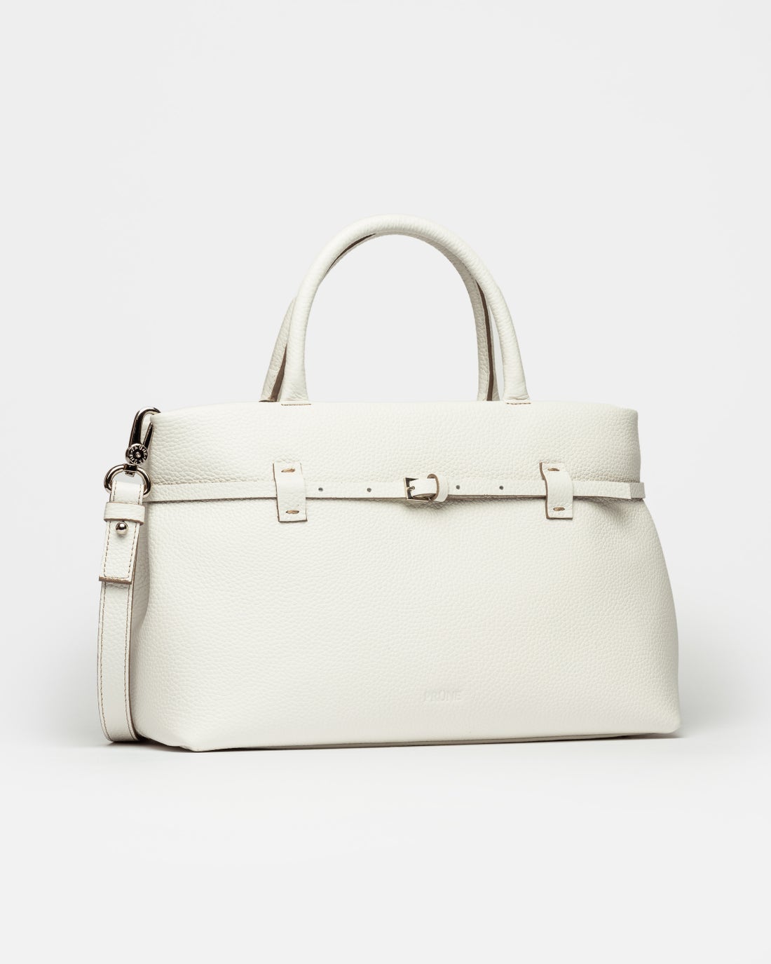 Cartera de mano Bay en cuero graneado