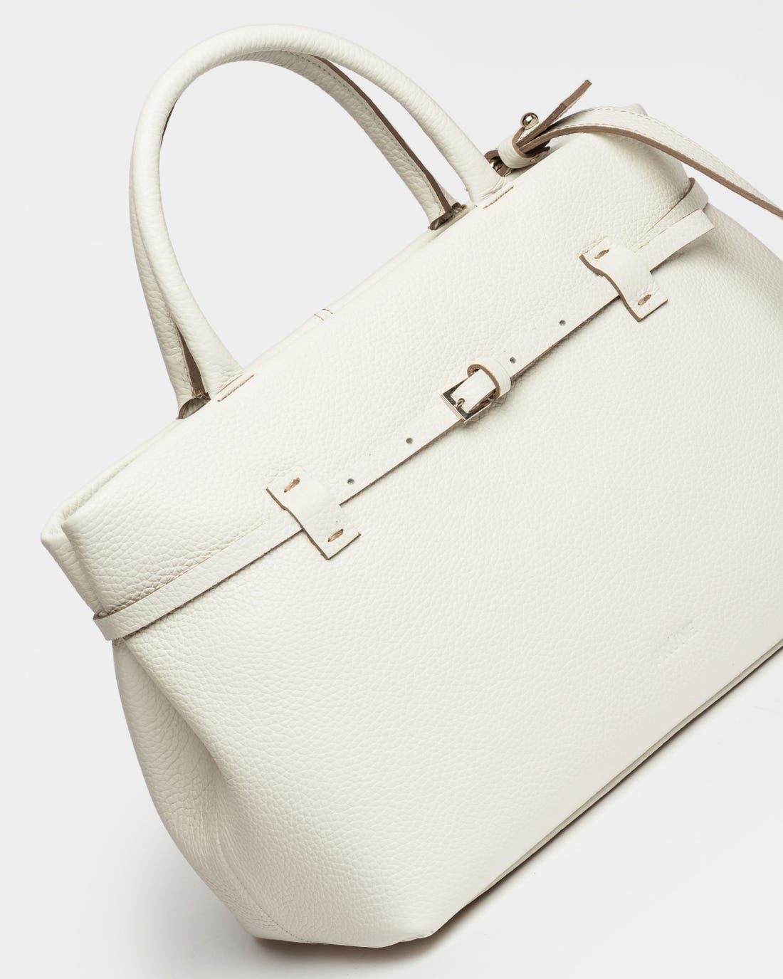 Cartera de mano Bay en cuero graneado