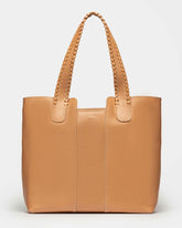 Shopper The Braided en cuero vegetal liso